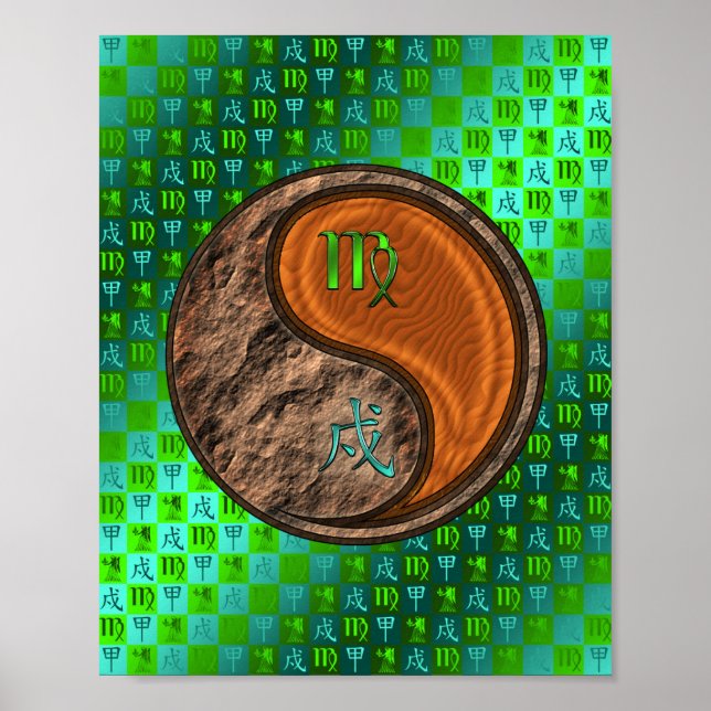 Virgo & Wood Dog Poster (Vorne)