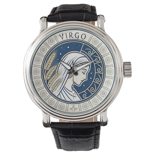 Virgo-Zeichen Armbanduhr (Vorderseite)