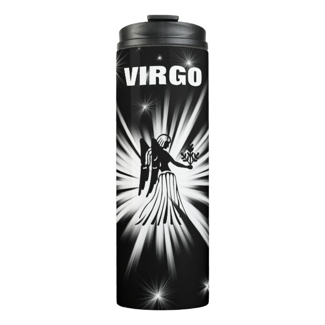 Virgo-Zeichen Thermosbecher (Vorderseite)