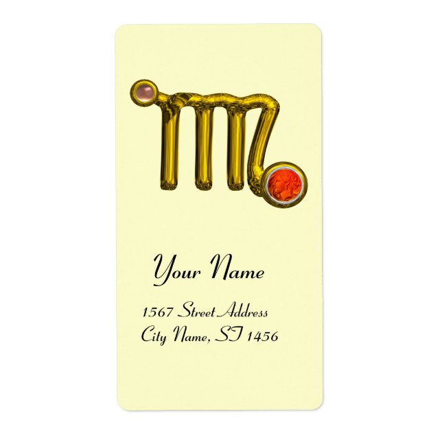 VIRGO ZODIAC BIRTHDAY Orange Gray Agate (Vorne)