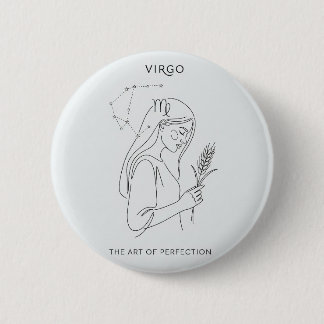 Virgo zodiac button