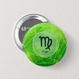 Virgo Zodiac Button
