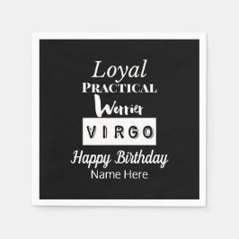 Virgo Zodiac Fun Charakteristika Geburtstag Serviette