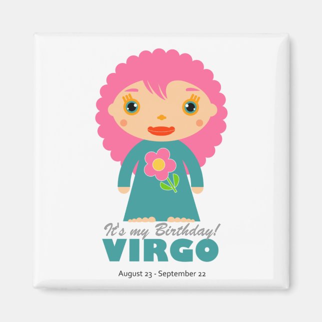 Virgo Zodiac für Kinder Magnet (Vorne)