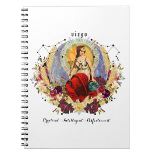 Virgo Zodiac Geburtstag Notizblock