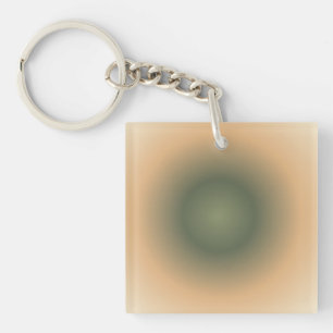 Virgo Zodiac, grünbraune Aura Gradient Schlüsselanhänger
