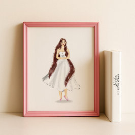 Virgo Zodiac Illustration – Hand Drawn Poster