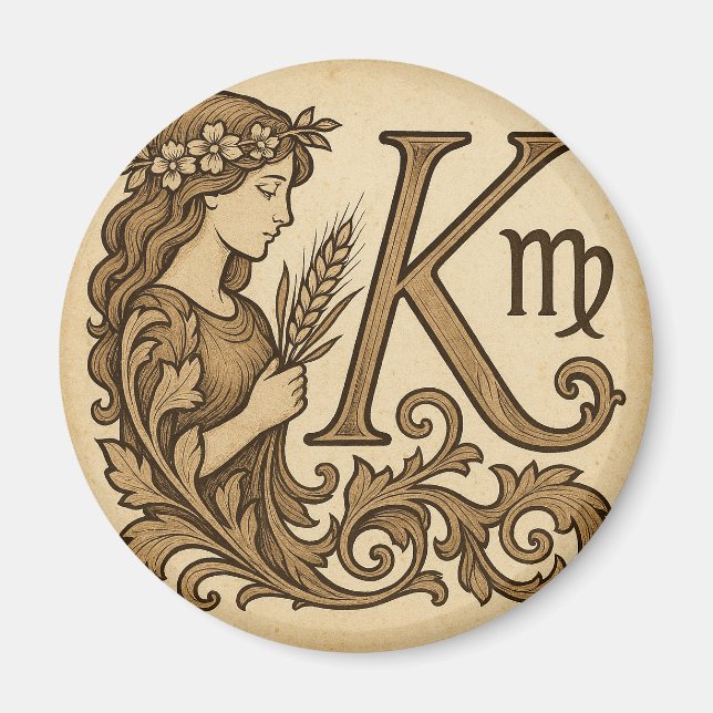 virgo Zodiac  (K) Magnet (Vorne)