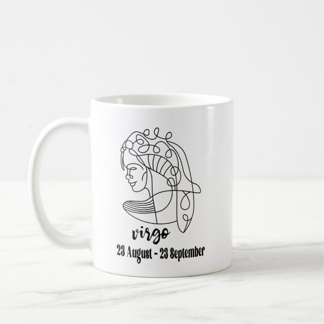 Virgo, Zodiac Kaffeetasse (Links)