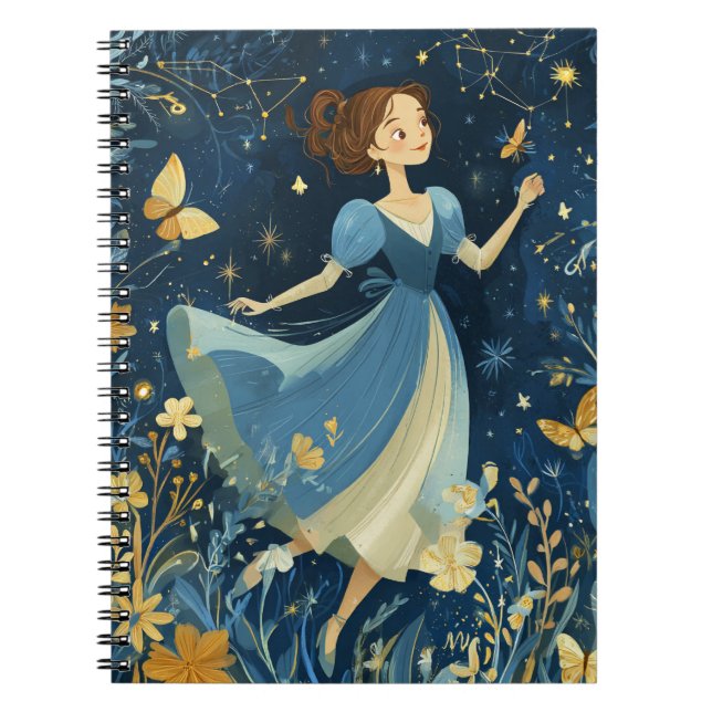 Virgo Zodiac-Notebook Notizblock (Vorderseite)
