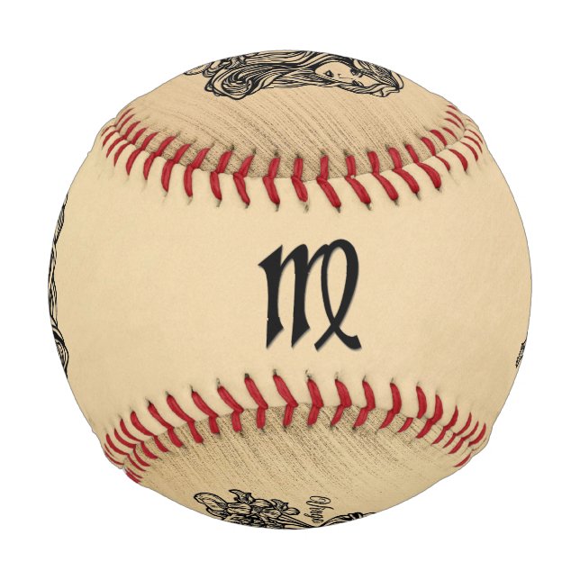 Virgo Zodiac Rustic Baseball (Rückseite)