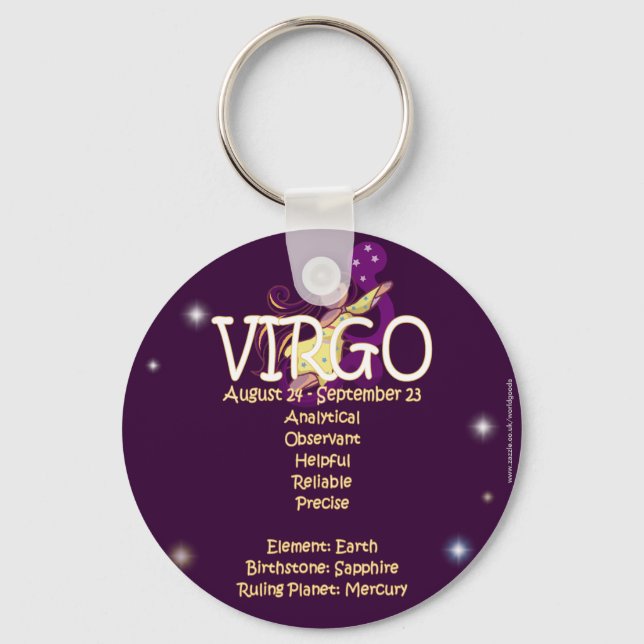 Virgo zodiac schlüsselanhänger (Vorderseite)