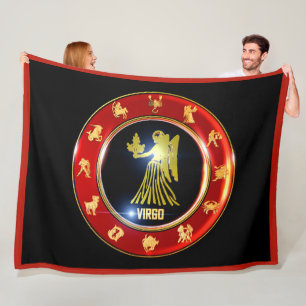 Virgo Zodiac Sign Astrologie Fleece Blanket