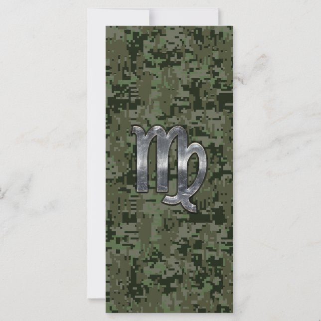 Virgo Zodiac Sign auf der grünen digitalen Camoufl (Vorderseite)