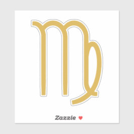 Virgo Zodiac Sign Aufkleber