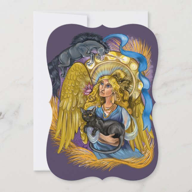 Virgo Zodiac Sign Invitation (Devant)