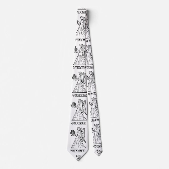 Virgo Zodiac Sign Krawatte (Vorderseite)