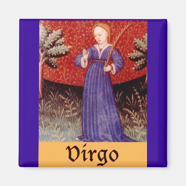 Virgo Zodiac Sign Magnet (Vorne)