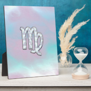 Virgo Zodiac Sign on Pastels Mutter von Pearl Fotoplatte