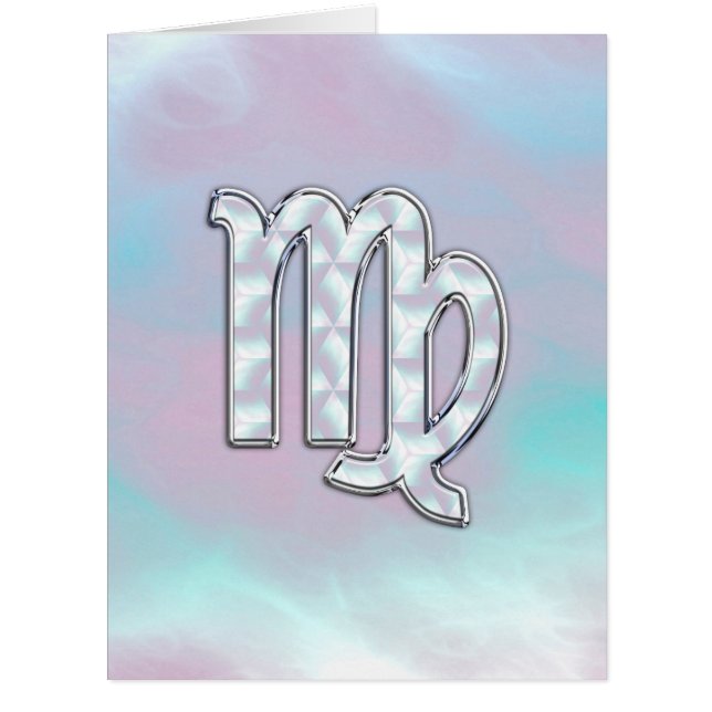 Virgo Zodiac Sign on Pastels Mutter von Pearl Styl (Vorderseite)
