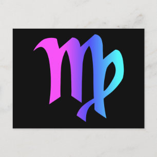 Virgo Zodiac Sign Postcard Postkarte