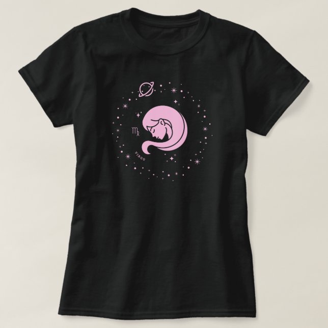 Virgo Zodiac Sign T-Shirt (Design vorne)