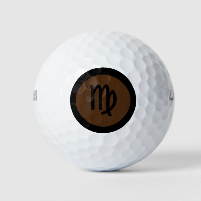 Virgo Zodiac Signage Personalisiert Custom Golfball (Vorderseite)