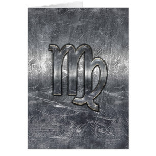Virgo Zodiac Signierung in Grunge Bedresste Style