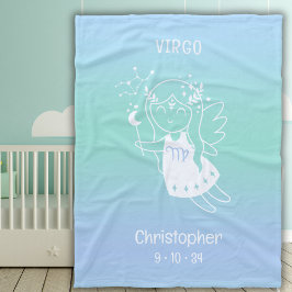 Virgo Zodiac Star Name Birthdate Blue Baby Fleecedecke