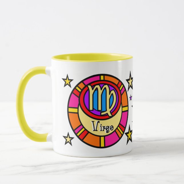 Virgo Zodiac Symbol-Tasse Tasse (Links)