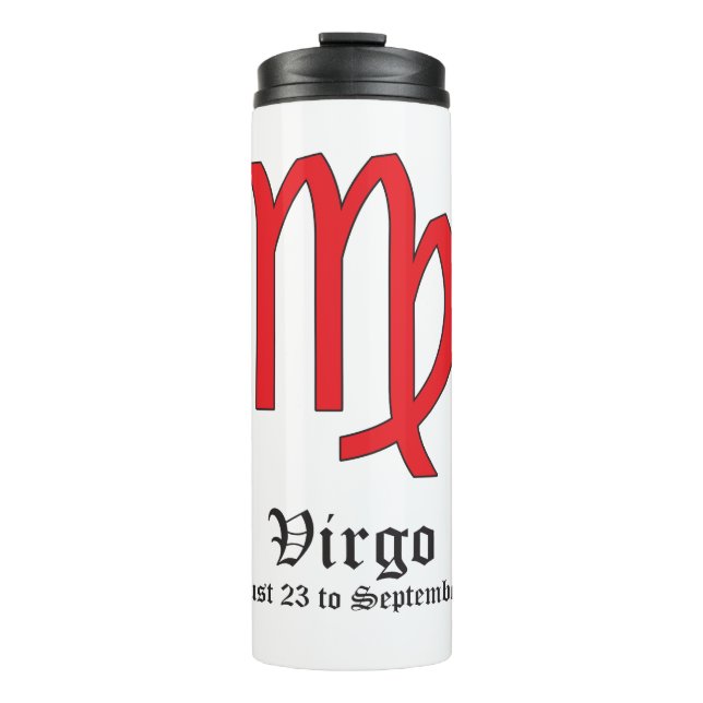 Virgo zodiac thermosbecher (Vorderseite)