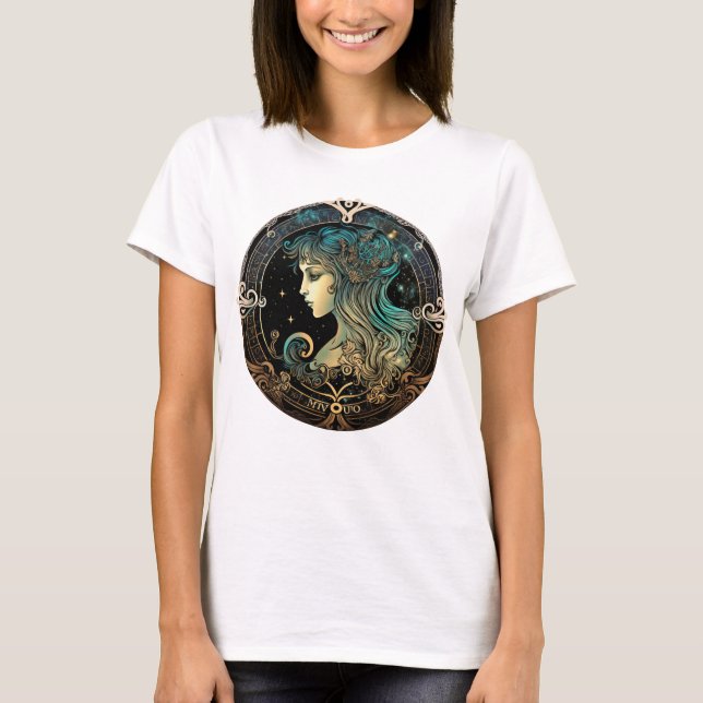 Virgo Zodiac Woman T-Shirt (Vorderseite)