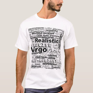 Virgo Zodiac Word Cloud Inspiration T-Shirt