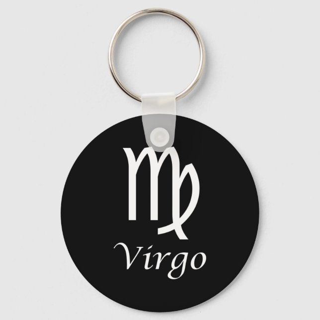 'Virgo' Zodiac-Zeichen Schlüsselanhänger (Vorderseite)