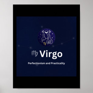 Virgo Zodiac-Zeichenaufkleber Poster