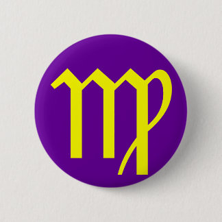 VIRGO, ZODIAKALES ZEICHEN BUTTON