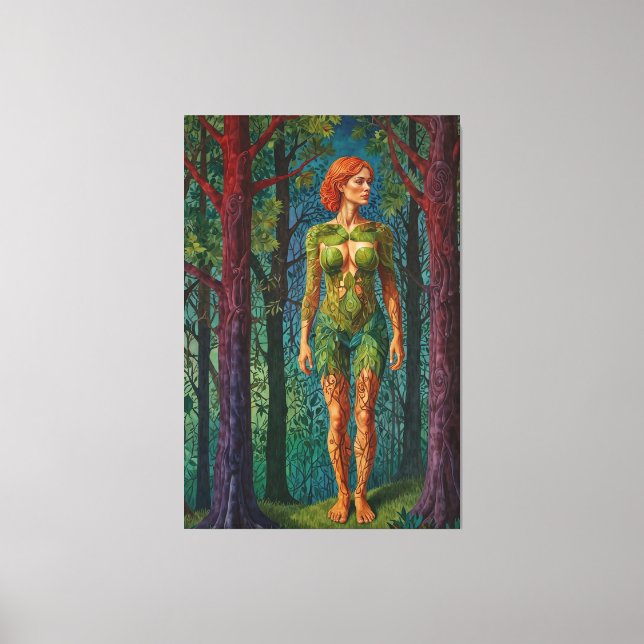 “Viridra’s Portrait” -  Veins of the Canopy    Leinwanddruck (Vorderseite)