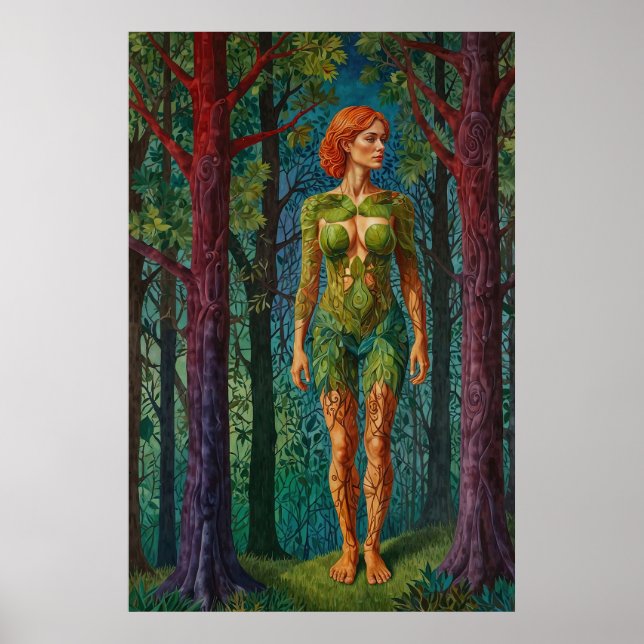 “Viridra’s Portrait” -  Veins of the Canopy     Poster (Vorne)