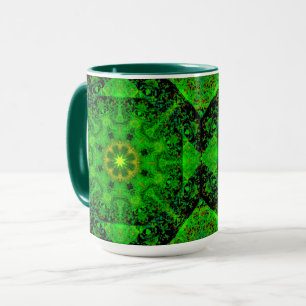 Virisierendes grünes Kaleidoskop, Tasse