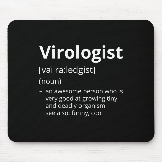 Virologe Definition Mousepad (Vorne)