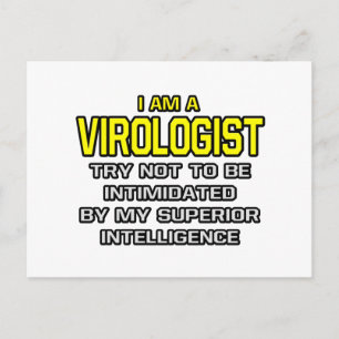Virologe... Superior Intelligence Postkarte