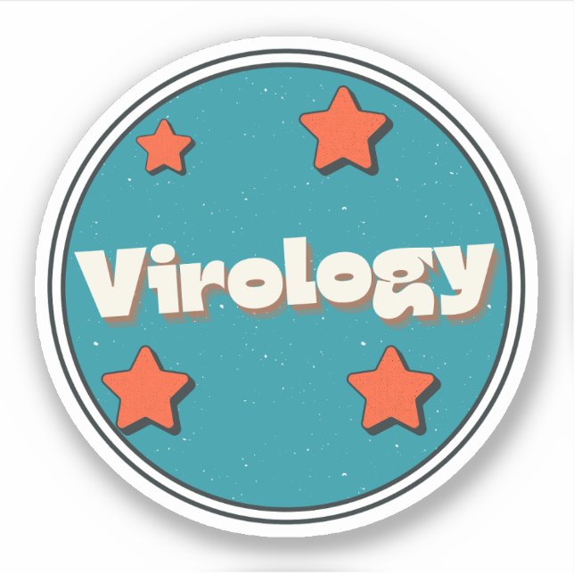 Virologie Aufkleber (Vorderseite)