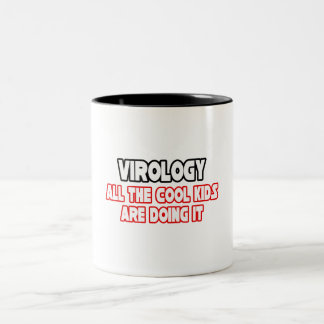 Virologie... Coole Kinder Zweifarbige Tasse
