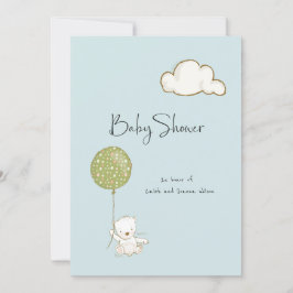 Virtual Baby-Duschbär für Jungen oder Mädchen Save The Date