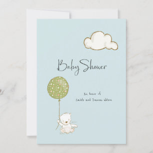 Virtual Baby-Duschbär für Jungen oder Mädchen Save The Date