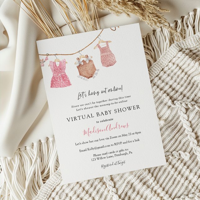 Virtual Baby Girl-Dusche Einladung (Von Creator hochgeladen)