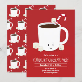 Virtual Christmas Party Hot Chocolate Hot Cocoa Einladung
