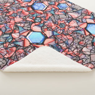 Virtual entalhada nas cores azul e salmão sherpadecke