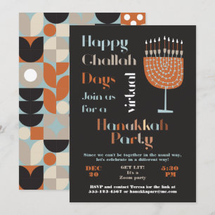 Virtual Happy Challah Day Hanukkah Party Einladung