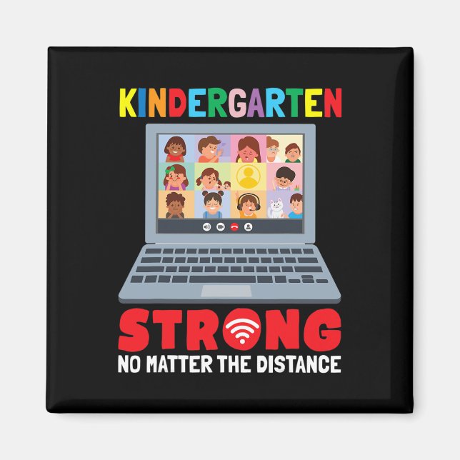 Virtual Kindergarten Spaß 100 Tage Schullehrgang Magnet (Vorne)